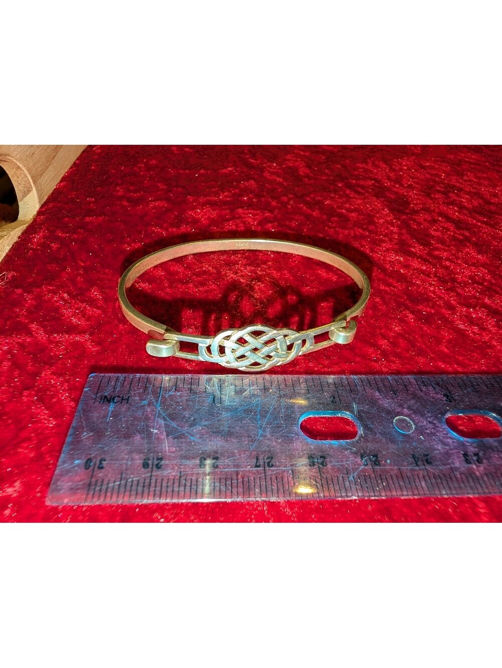 Sterling Silver Celtic Knot Bangle Bracelet